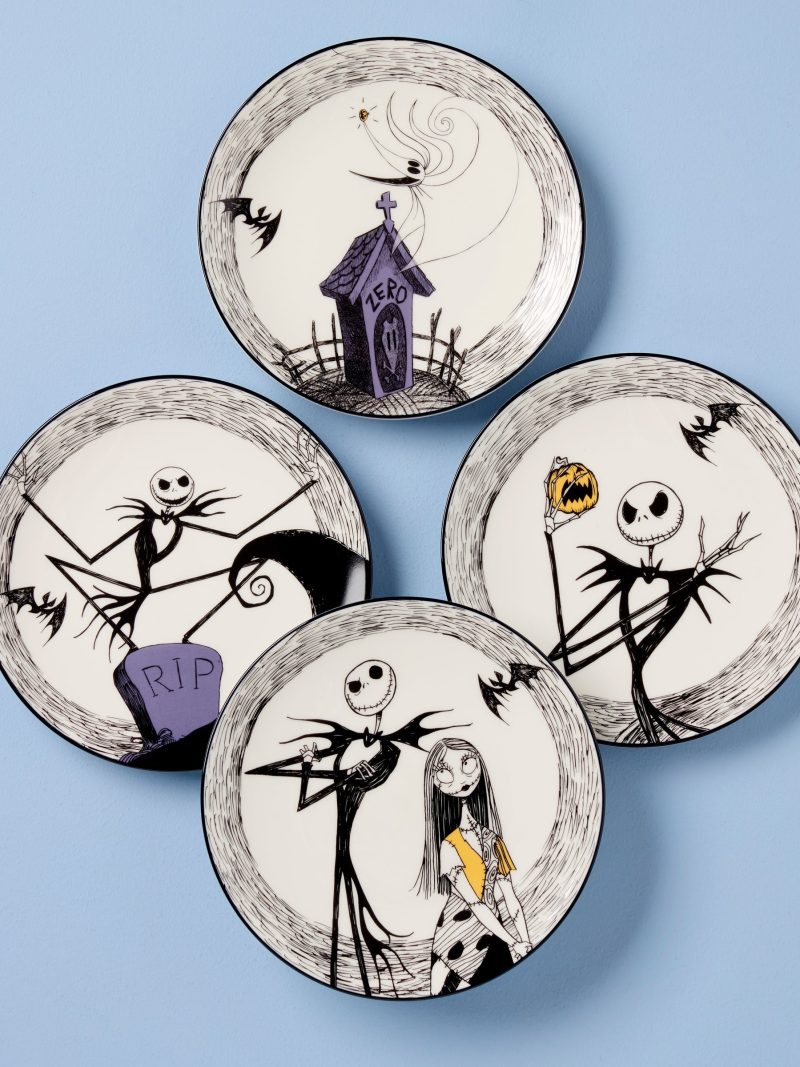 The Nightmare Before Christmas Accent Plates - Set of 4